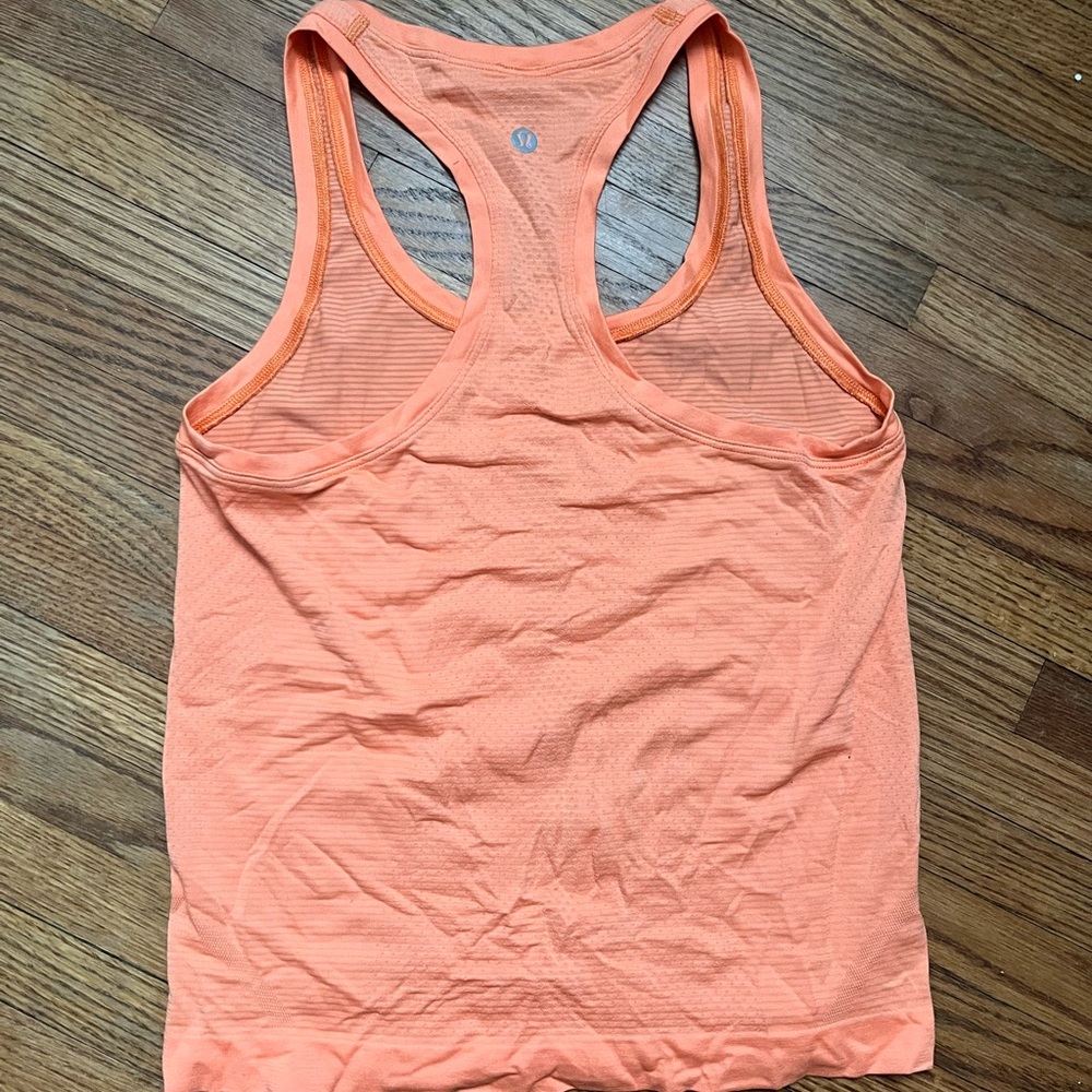 Orange luluemon tank